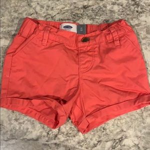 Old navy coral shorts 3T